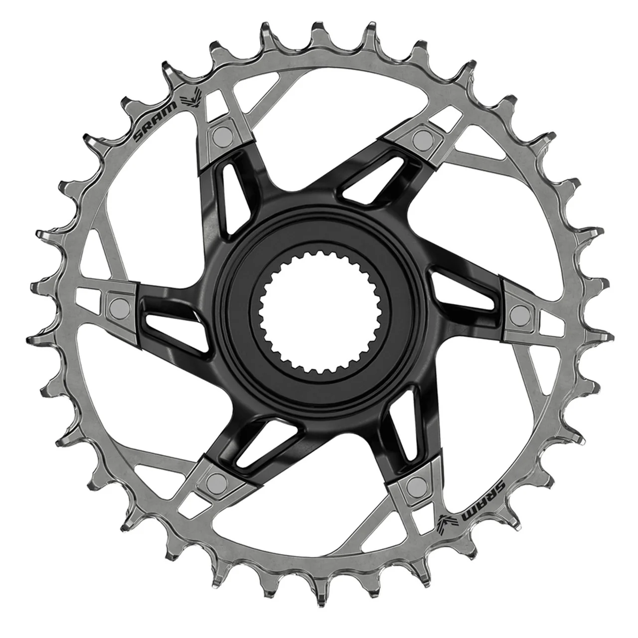 Tarcza łańcuchowa SRAM XX T-TYPE EAGLE BOSCH GEN4 12V do montażu bezpośredniego, mono, czarna/srebrna