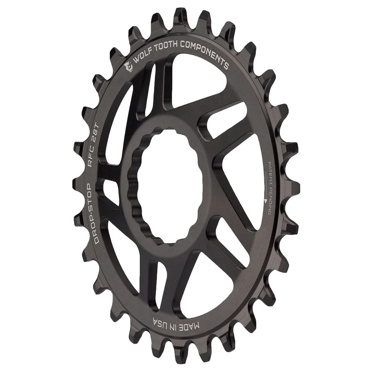 Tarcza łańcuchowa WOLF TOOTH 9/10/11/12V Raceface CINCH Direct Mount 6mm Offset Mono Chainring Black - Image 2