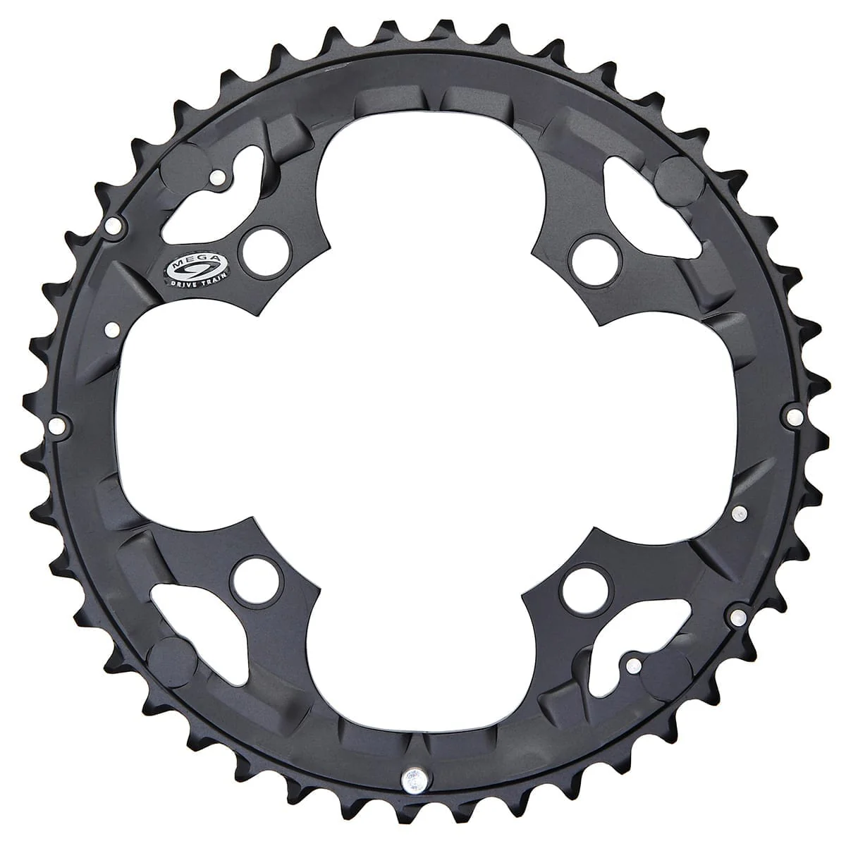 Tarcza mechanizmu korbowego SHIMANO DEORE M590 9V 4 otwory 104 mm czarna do zastosowań zewnętrznych