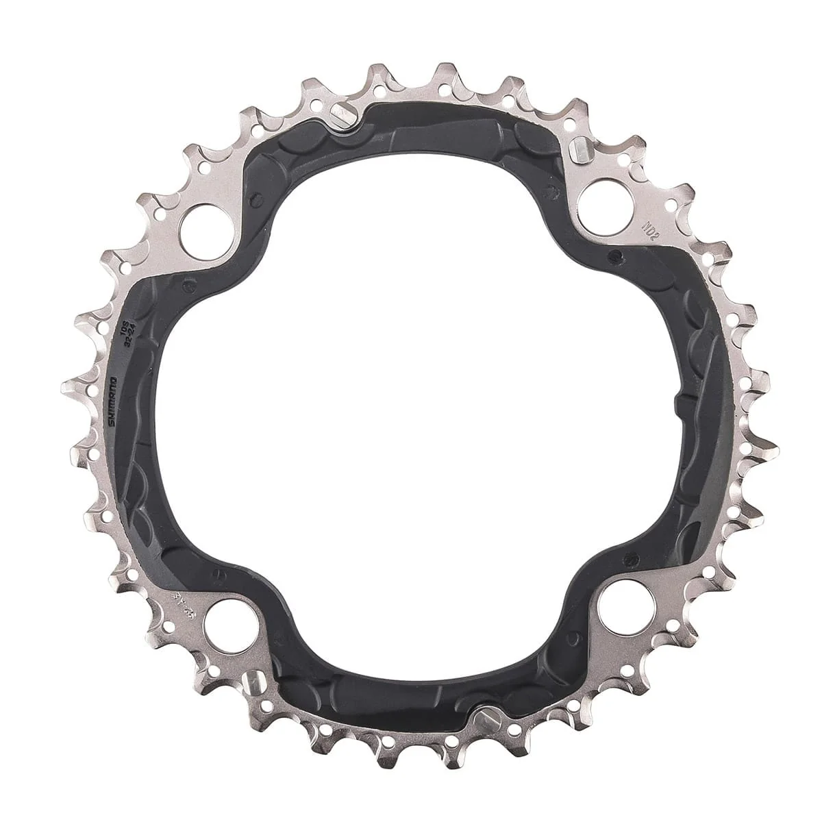 Tarcza pośrednia SHIMANO DEORE M610 10V 4 otwory 104 mm - Image 2