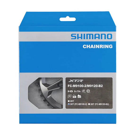 Zewnętrzna tarcza łańcuchowa SHIMANO XTR do FC-M9100-2 (28-38 zębów) 12V - Image 2