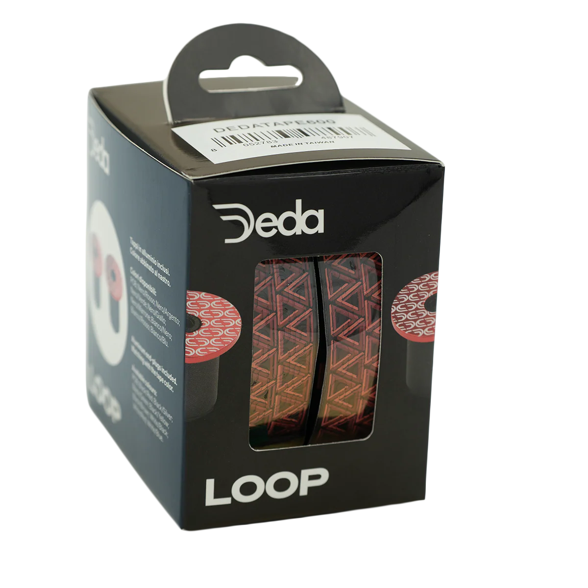 Taśma wieszakowa DEDA LOOP + END-PLUG czarny/czerwony - Image 2
