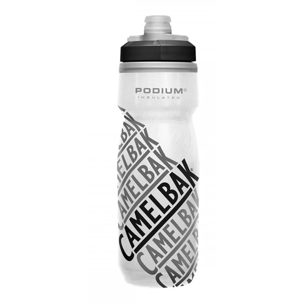 Termiczna butelka na wodę CAMELBAK PODIUM CHILL RACE EDITION czarno-biała