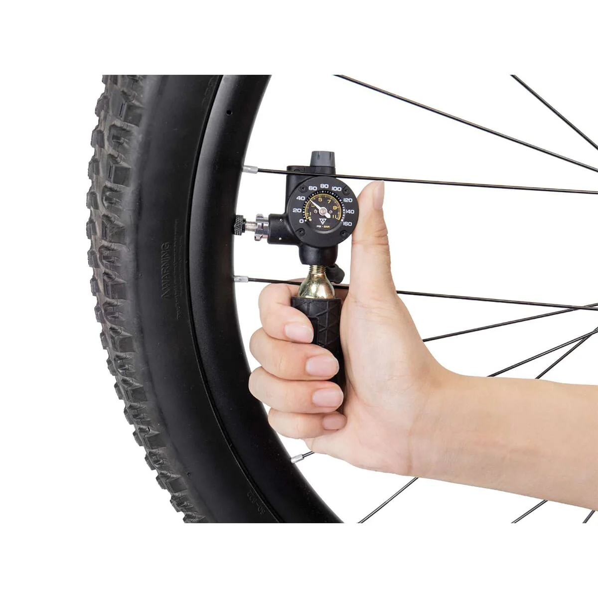 TOPEAK AIRBOOSTER G2 CO2 z nasadką udarową i manometrem - Image 2