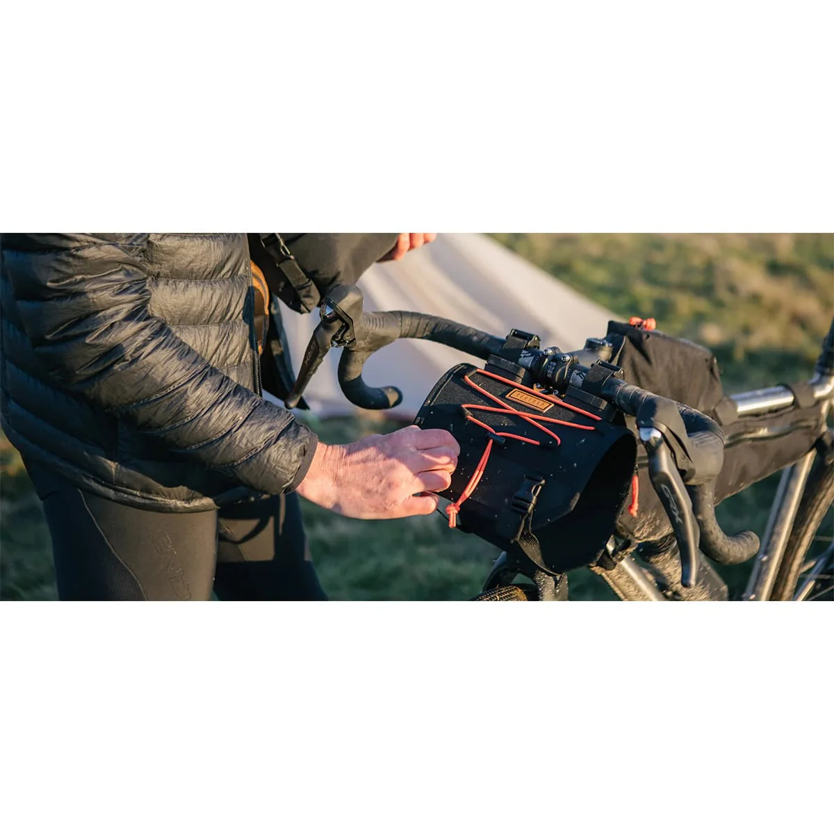 Torba na kierownicę RESTRAP BAR BAG 14 L pomarańczowa - Image 8
