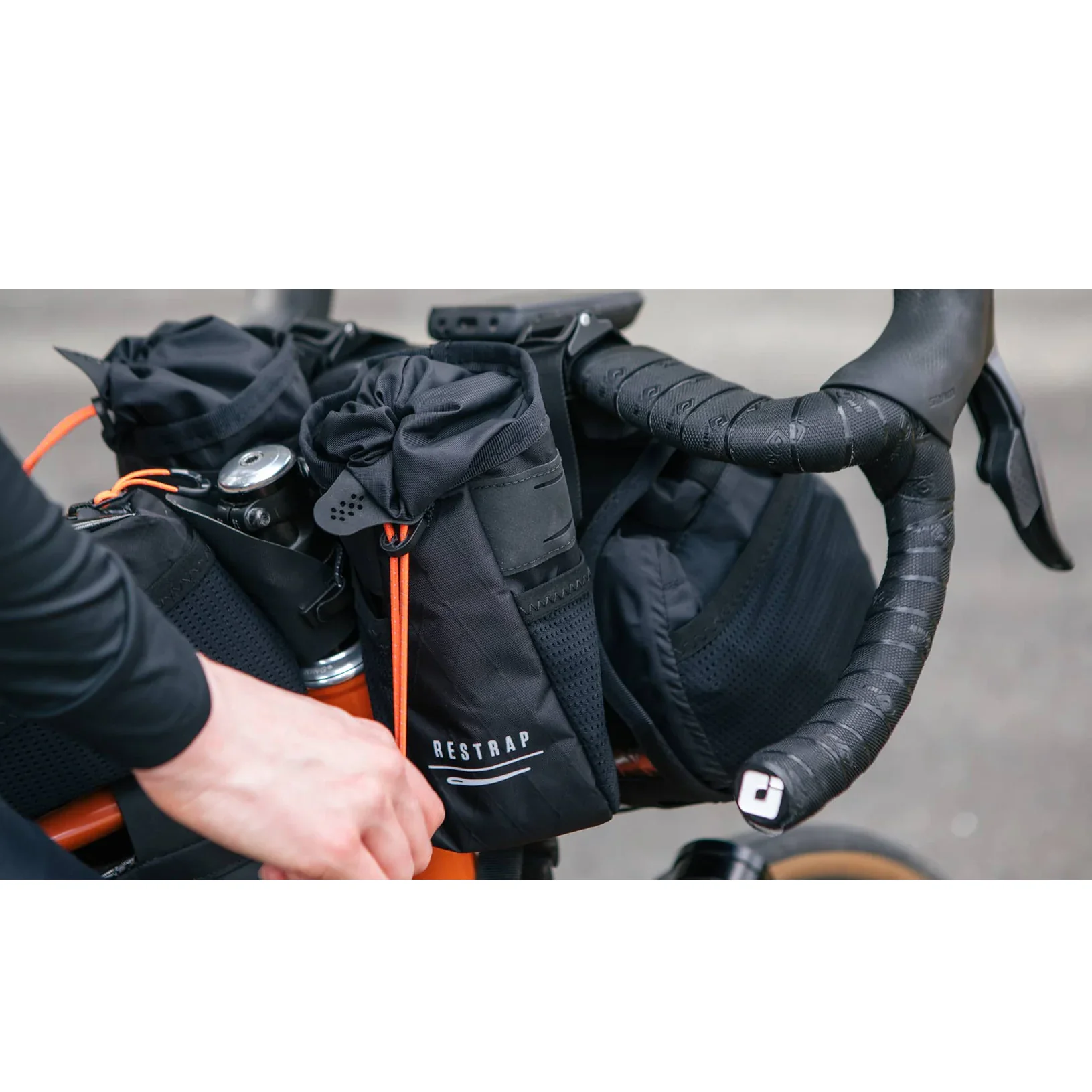 Torba na kierownicę RESTRAP STEM BAG 1,1 L czarna - Image 6
