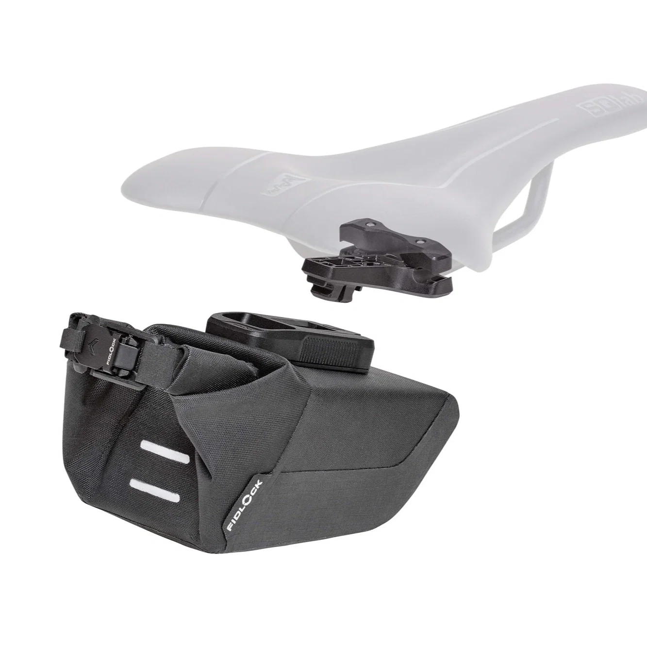Torba pod siodło + zestaw PINCLIP FIDLOCK czarny - Image 4