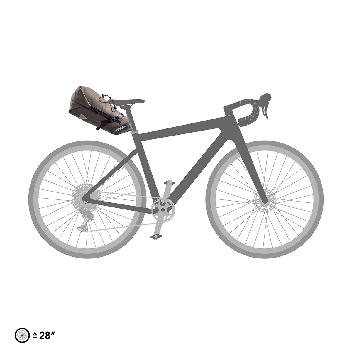 Torba pod siodło ORTLIEB SEAT PACK 11 L Szara - Image 2