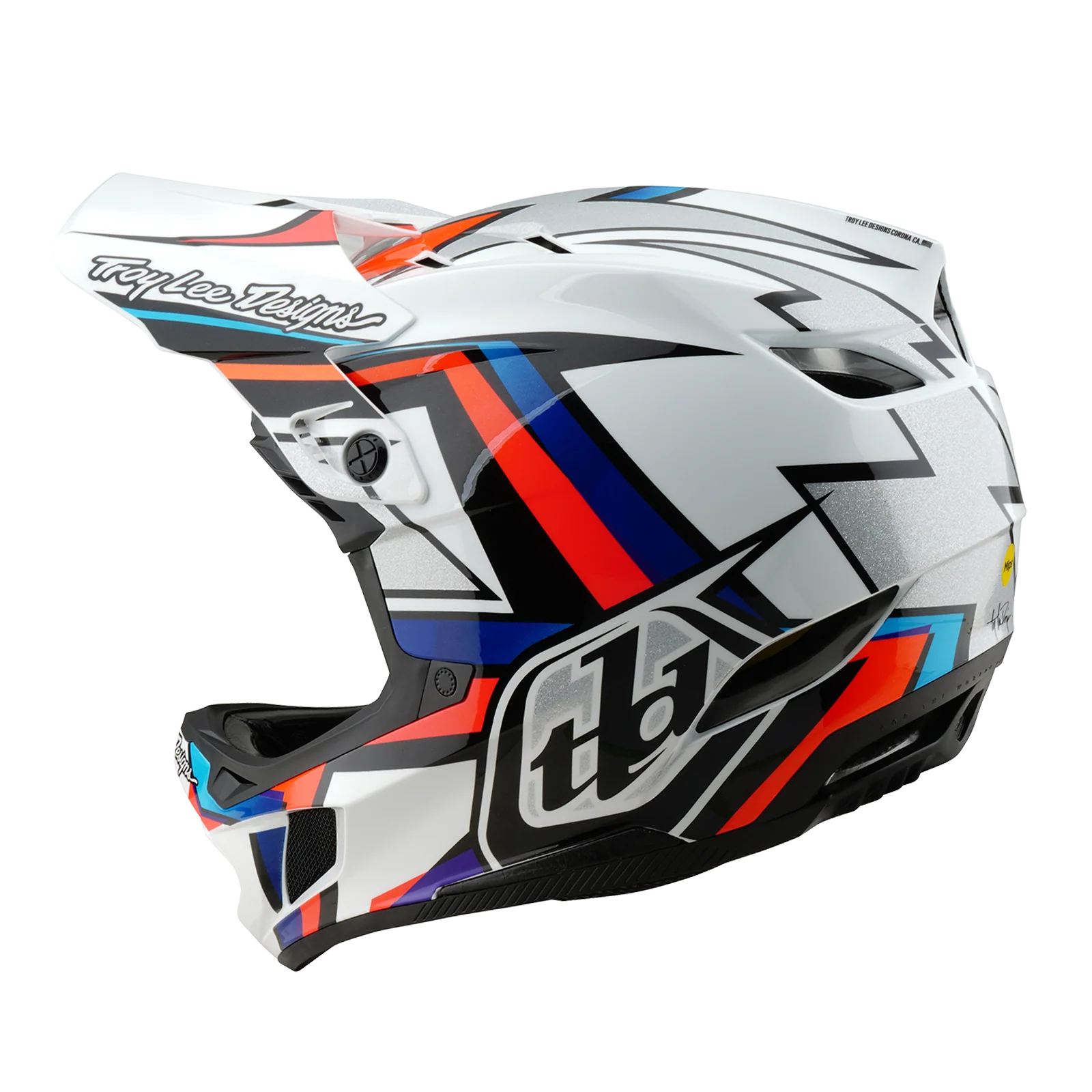 Kask MTB TROY LEE DESIGNS D4 COMPOSITE MIPS FRAMES biały/szary - Image 3