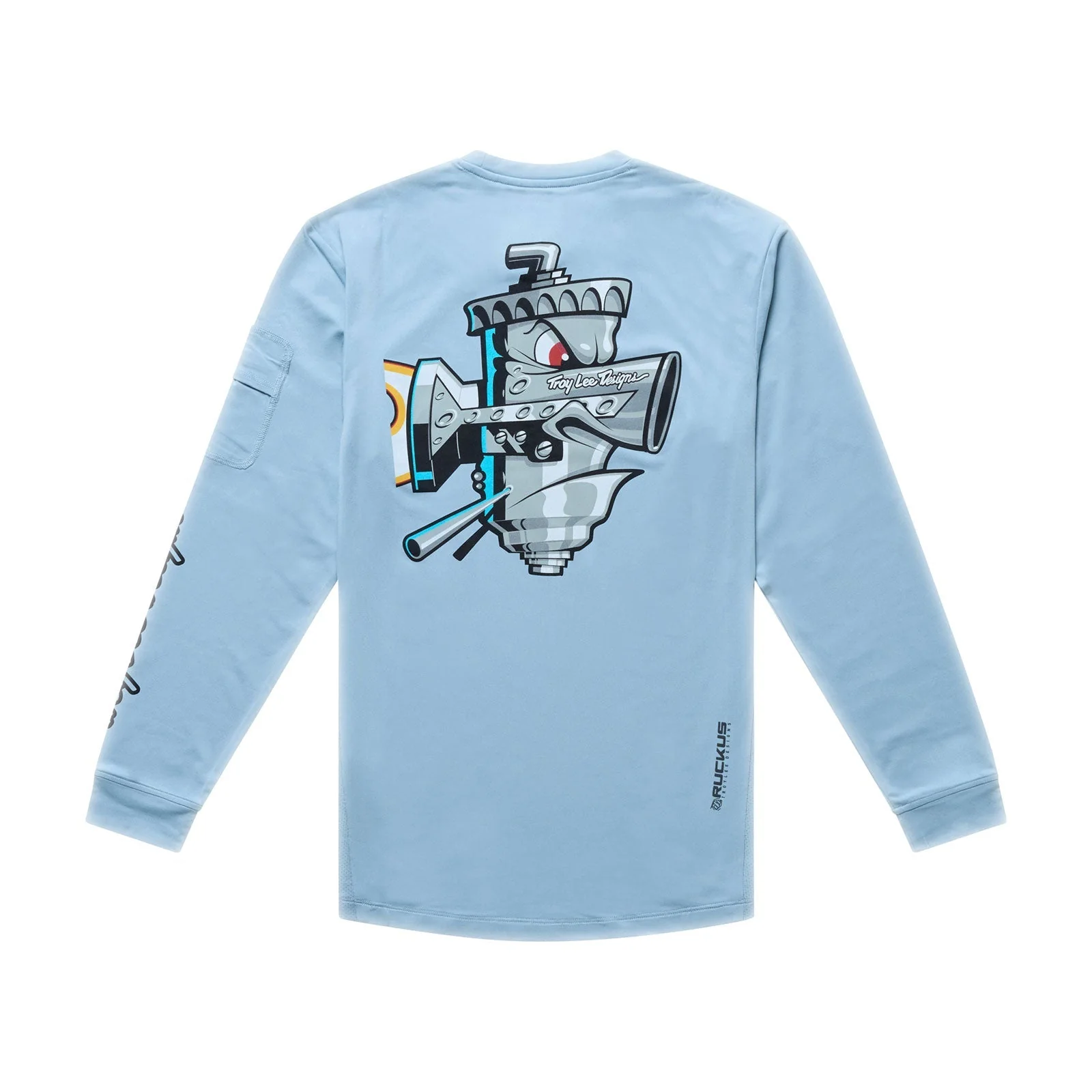 TROY LEE DESIGNS RUCKUS RIDE CARBS Junior Jersey z długim rękawem niebieski - Image 2