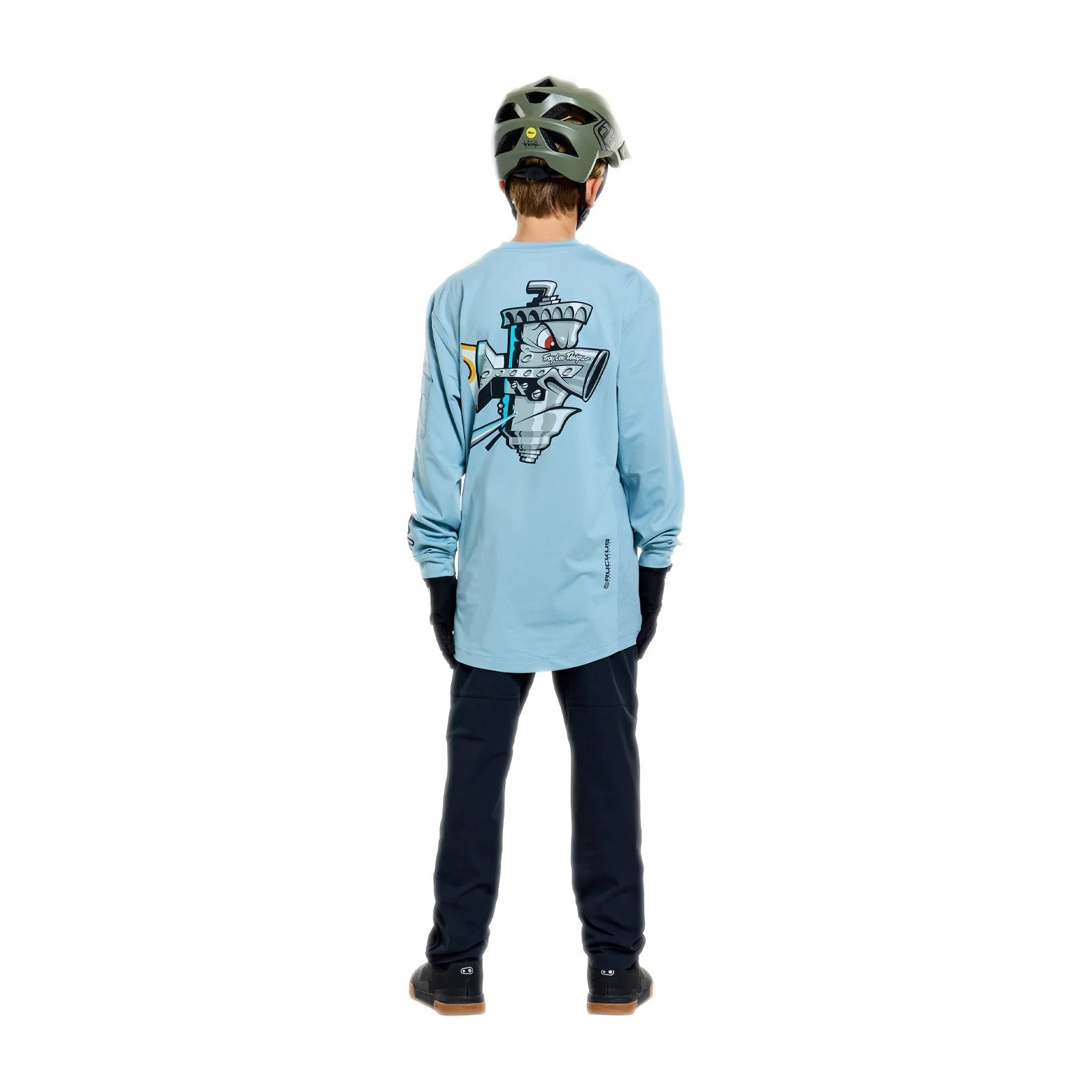 TROY LEE DESIGNS RUCKUS RIDE CARBS Junior Jersey z długim rękawem niebieski - Image 5