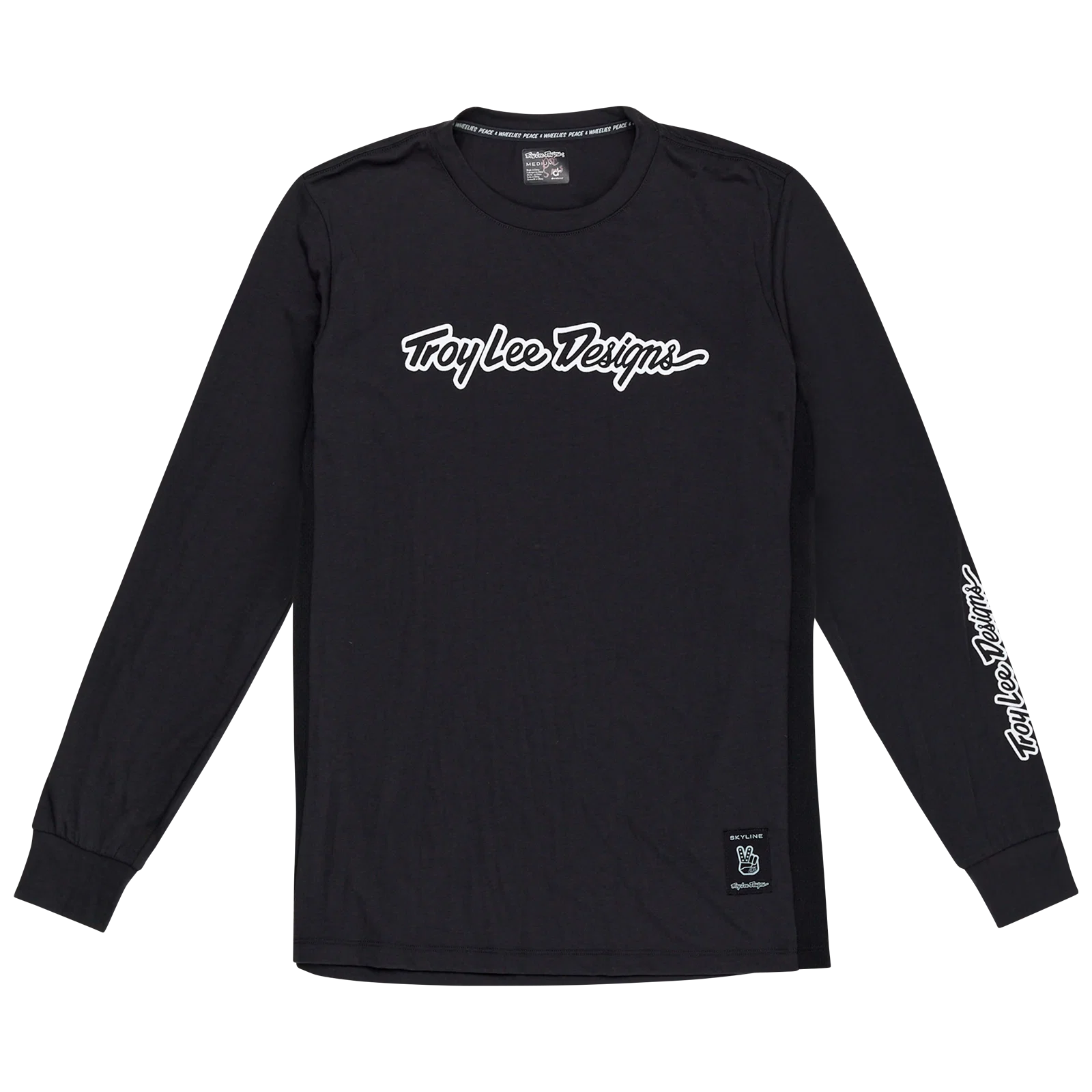 TROY LEE DESIGNS SKYLINE RIDE TEE SIGNATURE Jersey z długim rękawem czarny