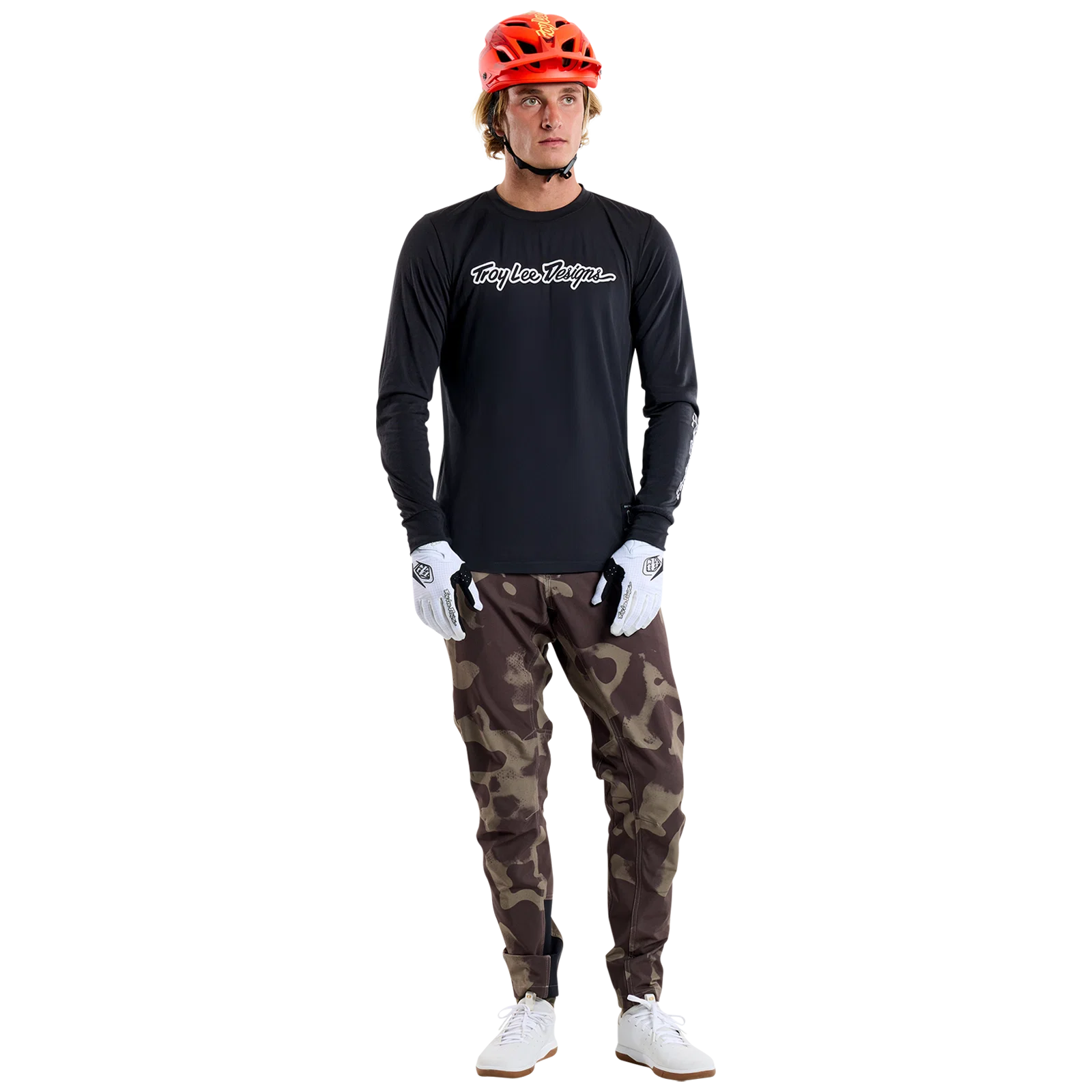 TROY LEE DESIGNS SKYLINE RIDE TEE SIGNATURE Jersey z długim rękawem czarny - Image 5