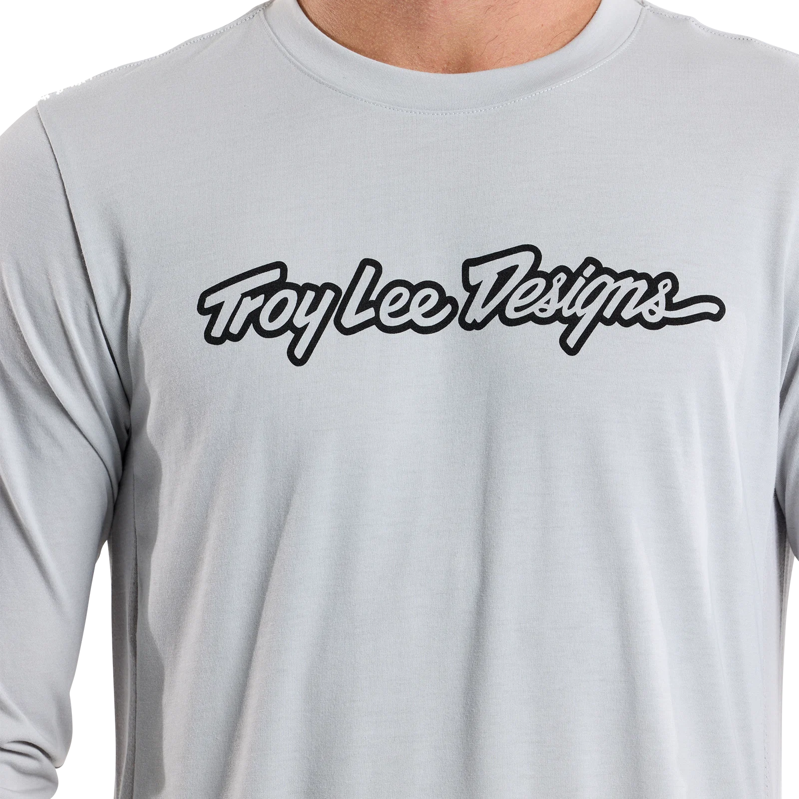 TROY LEE DESIGNS SKYLINE RIDE TEE SIGNATURE Jersey z długim rękawem szary - Image 9