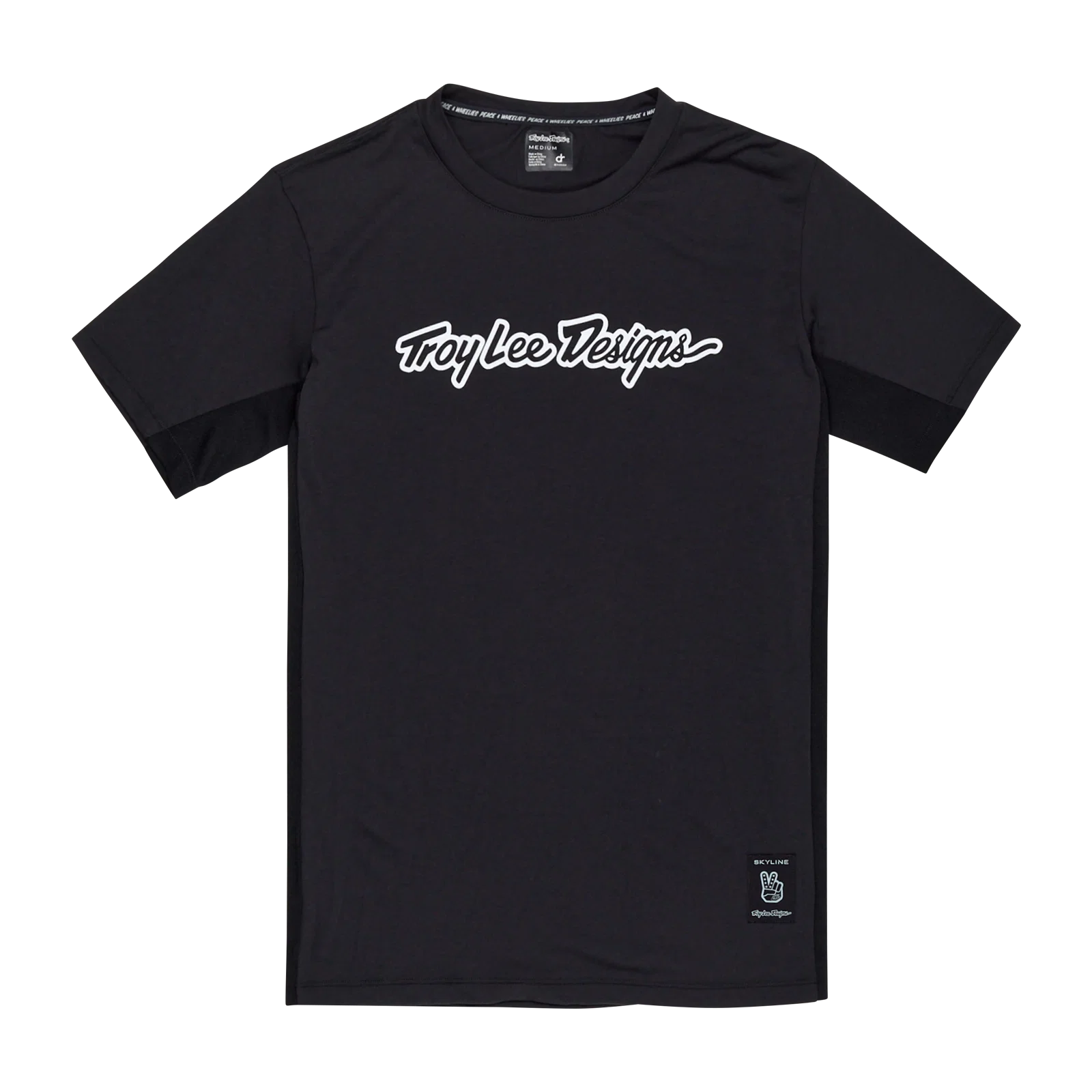 TROY LEE DESIGNS SKYLINE RIDE TEE SIGNATURE Jersey z krótkim rękawem czarny