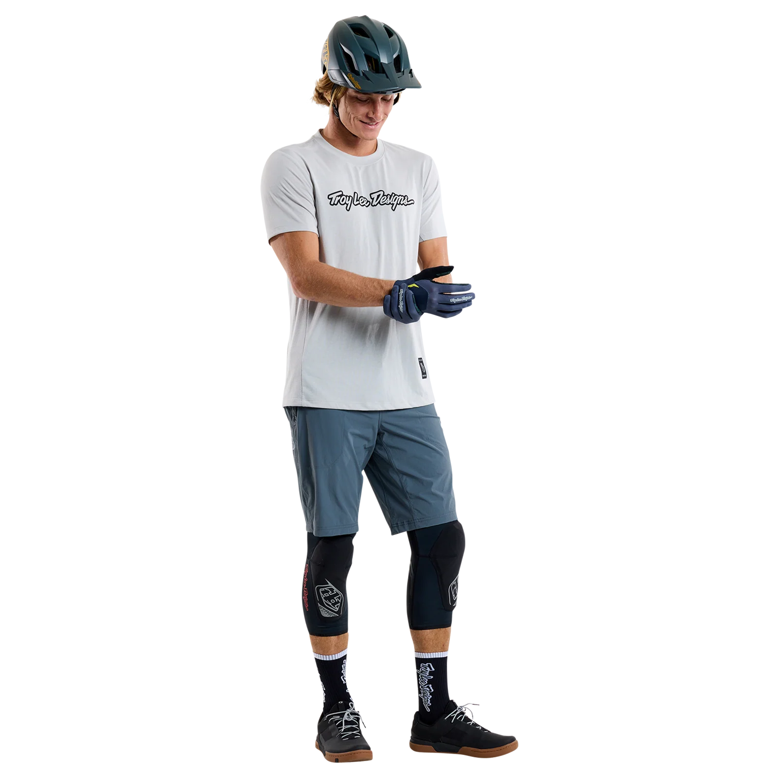 TROY LEE DESIGNS SKYLINE RIDE TEE SIGNATURE Jersey z krótkim rękawem szary - Image 4