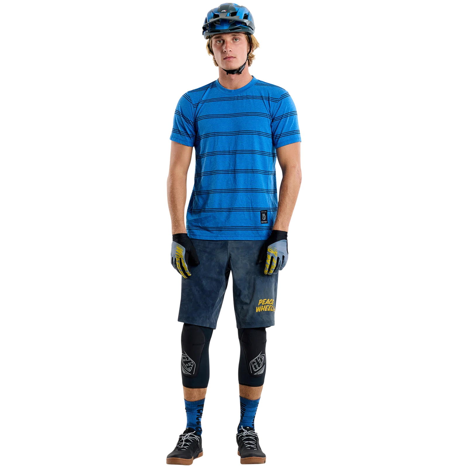 TROY LEE DESIGNS SKYLINE RIDE TEE WASH OUT Jersey z krótkim rękawem niebieski - Image 4