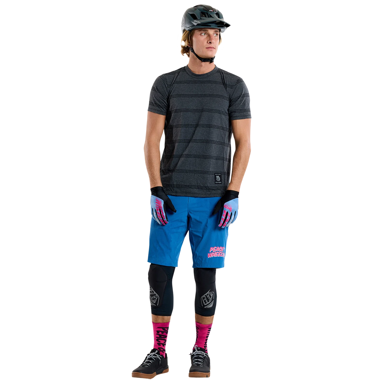 TROY LEE DESIGNS SKYLINE RIDE TEE WASH OUT Jersey z krótkim rękawem szary - Image 5