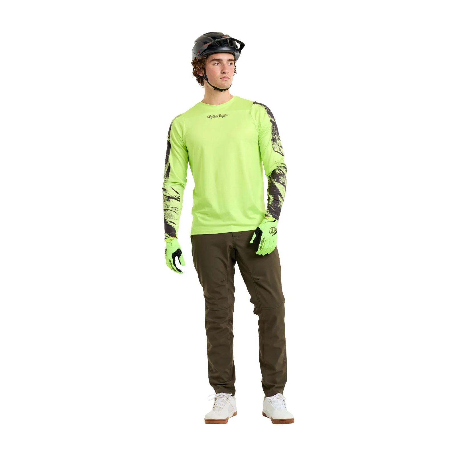 Koszulka z długim rękawem TROY LEE DESIGNS SKYLINE CHILL ROCKSLIDE żółta - Image 4