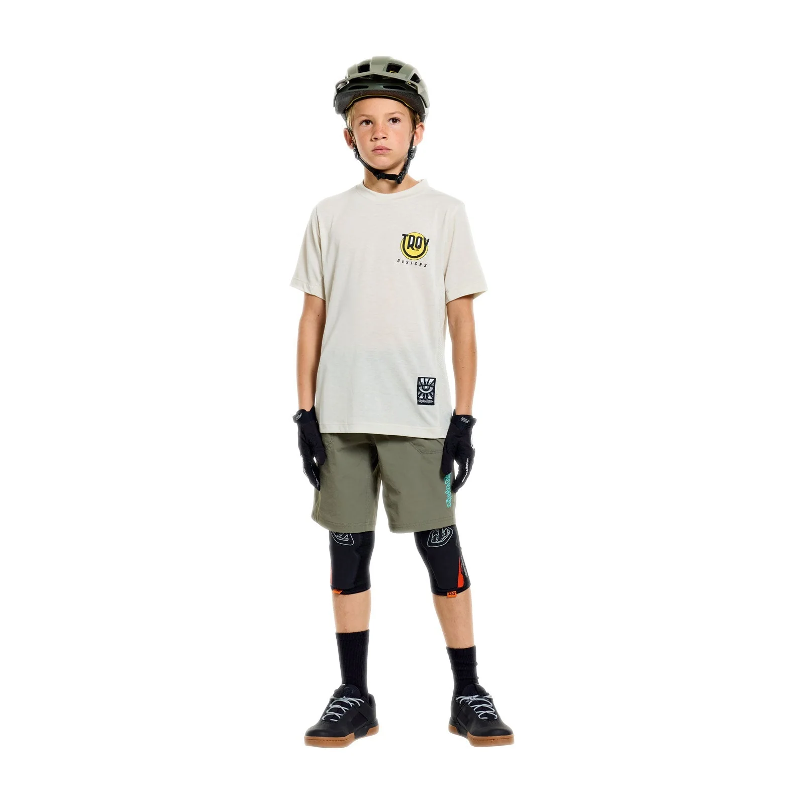 TROY LEE DESIGNS YOUTH SKYLINE TRAIL MONO Junior Spodenki Khaki - Image 2