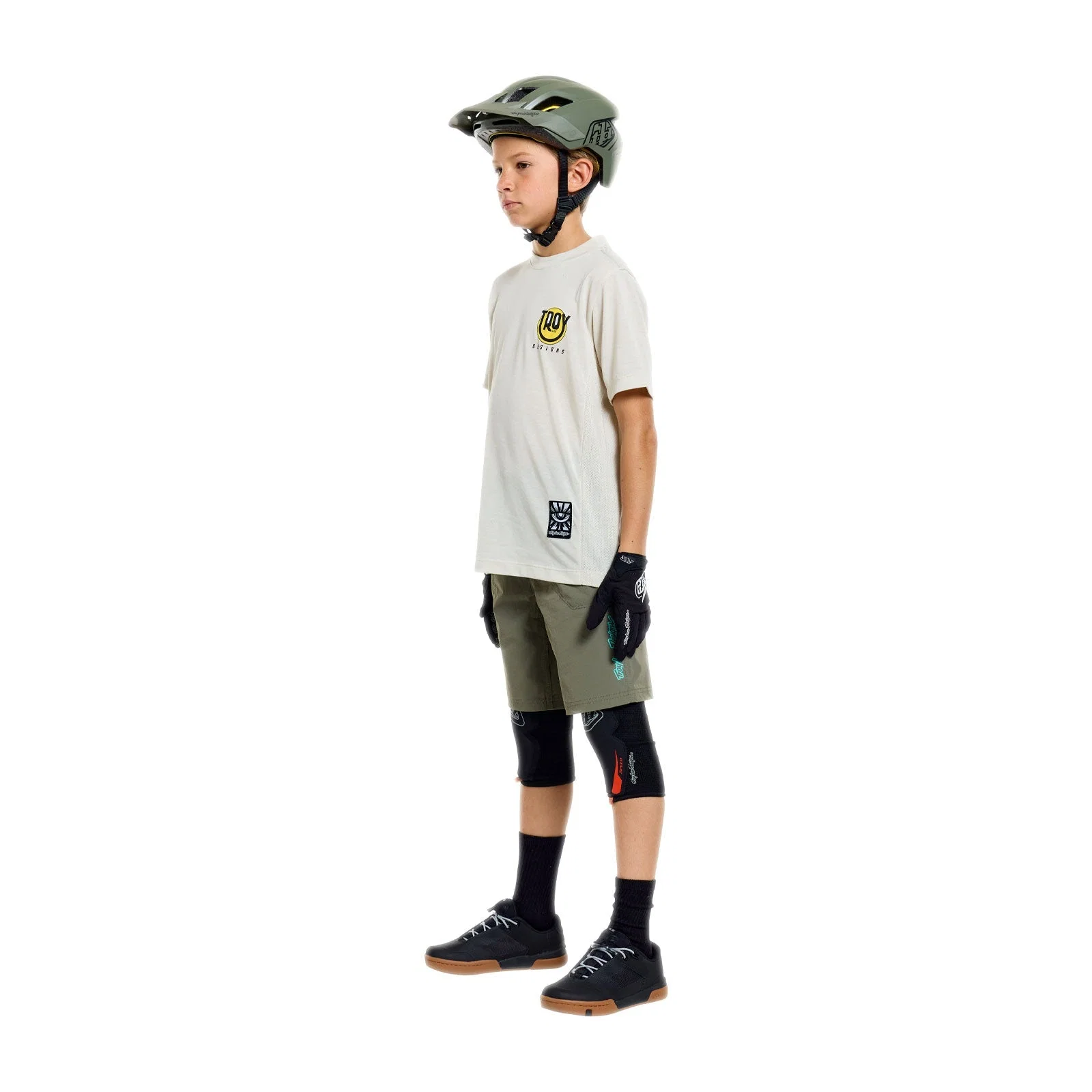 TROY LEE DESIGNS YOUTH SKYLINE TRAIL MONO Junior Spodenki Khaki - Image 3