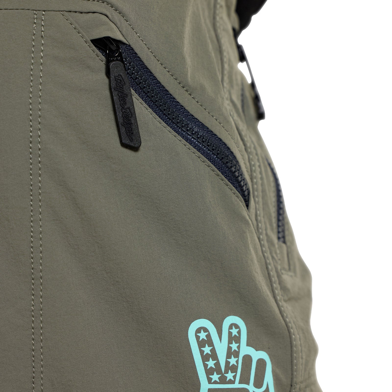 TROY LEE DESIGNS YOUTH SKYLINE TRAIL MONO Junior Spodenki Khaki - Image 8