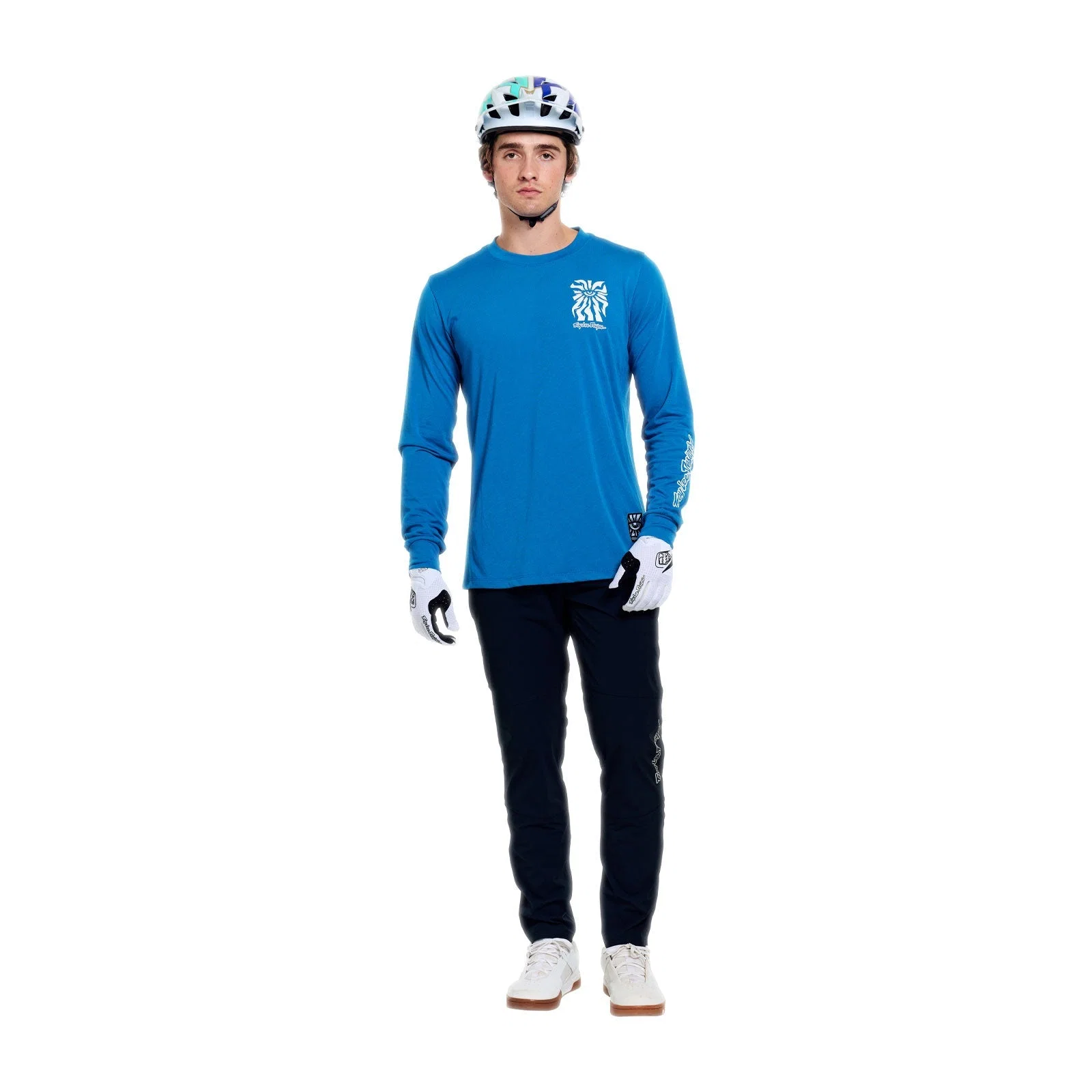 TROY LEE DESIGNS SKYLINE RIDE ONE EYE AERO Jersey z długim rękawem niebieski - Image 3