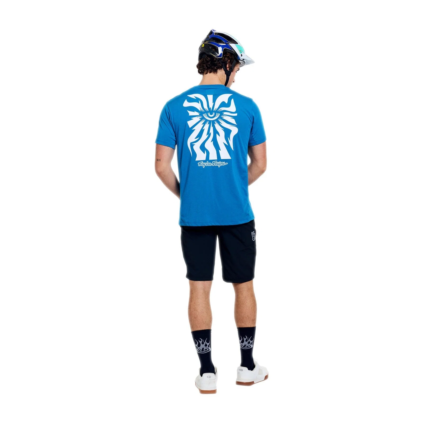 TROY LEE DESIGNS SKYLINE RIDE ONE EYE AERO Jersey z krótkim rękawem niebieski - Image 4