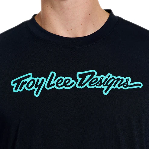 TROY LEE DESIGNS SKYLINE RIDE SIGNATURE Jersey z krótkim rękawem czarny/turkusowy - Image 10