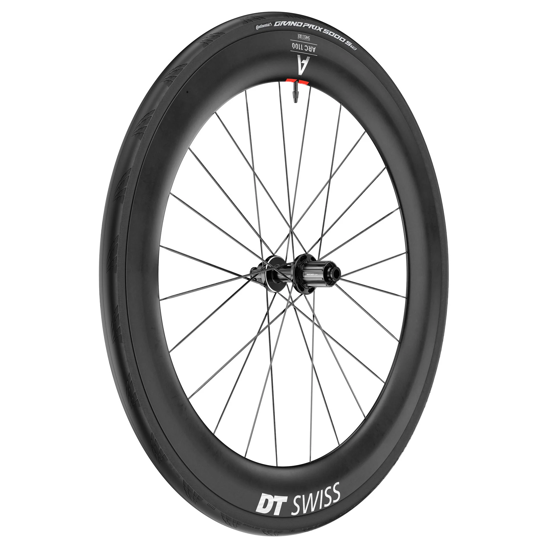 Para kół DT SWISS ARC 1100 DICUT WTS 65 przystosowanych do jazdy bezdętkowej (centralna blokada) - Image 2