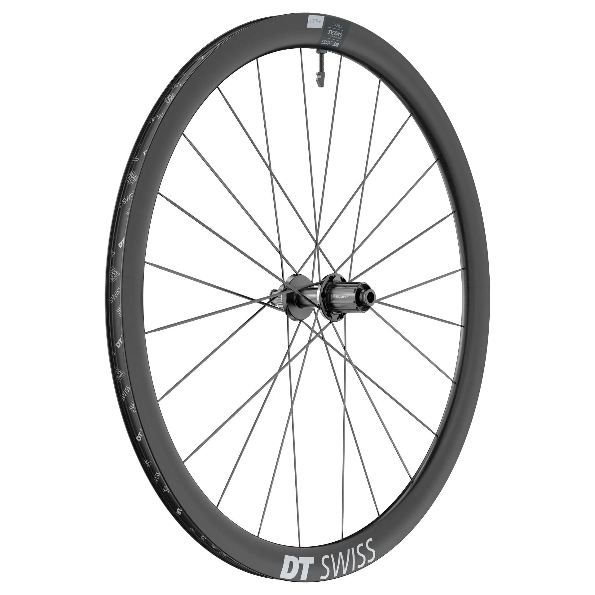 Tylne koło DT SWISS ARC 1400 DICUT 38 DISC przystosowane do jazdy bezdętkowej (Centerlock)