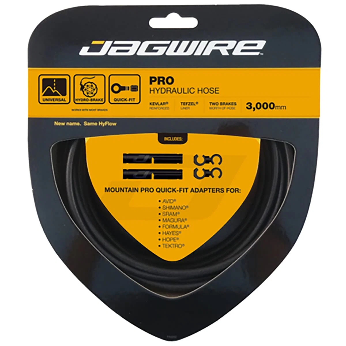 Uniwersalny zestaw przewodów hamulcowych JAGWIRE PRO Matte Black Stealth