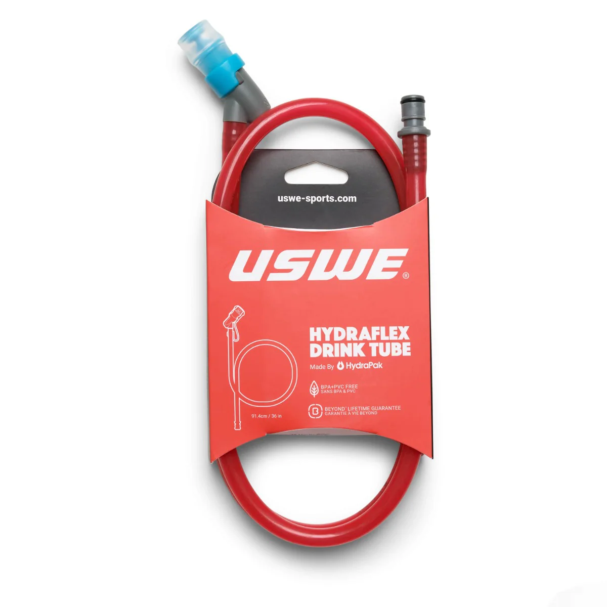 USWE HYDRAFLEX Zestaw zaworu i węża do kieszeni wodnej czerwony - Image 2