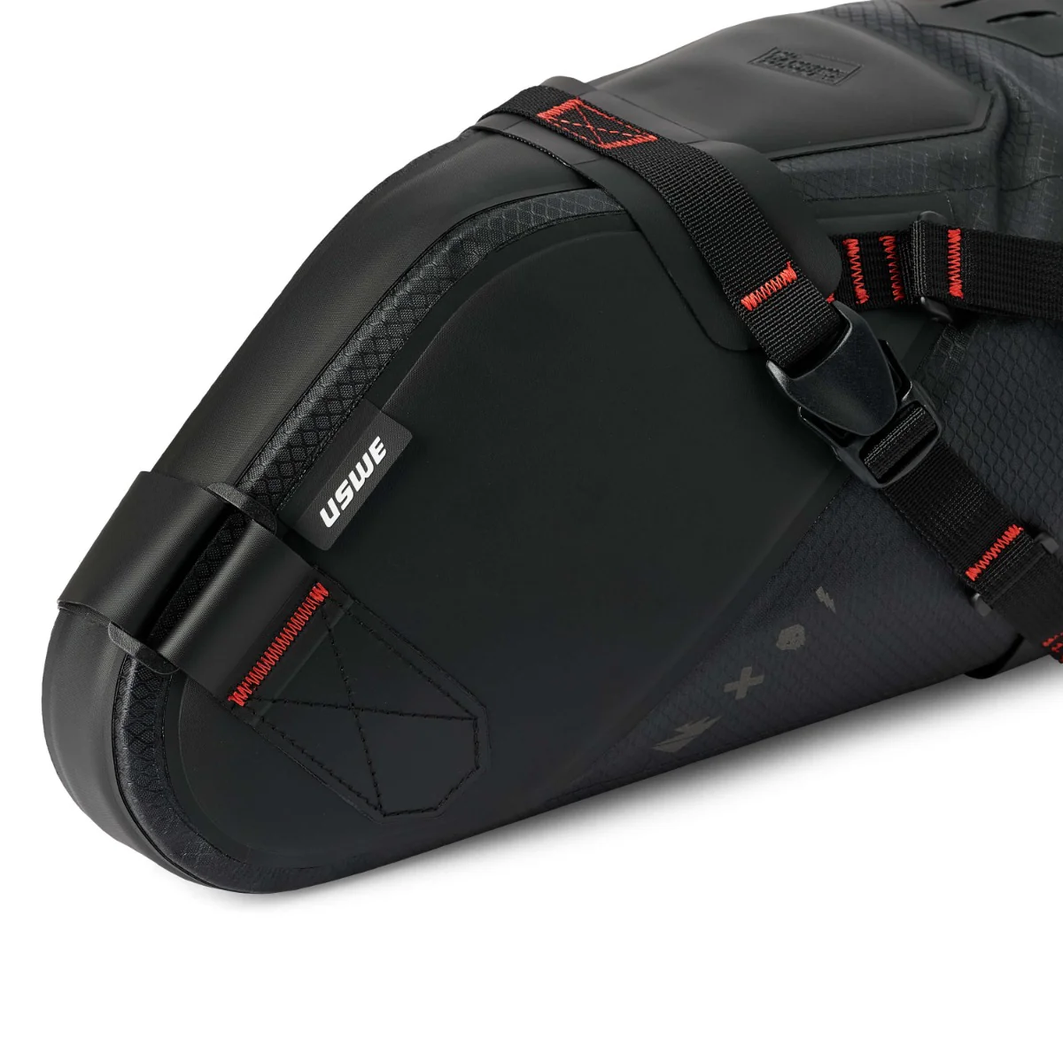 USWE ROLLTOP SADDLE BAG 9 L Czarny - Image 3