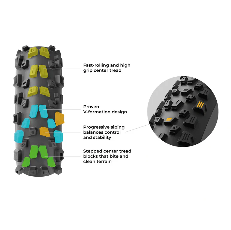 Opona VITTORIA AGARRO TRAIL 29x2.40 4C Graphene 2.0 Tubeless Ready Soft Beige - Image 4