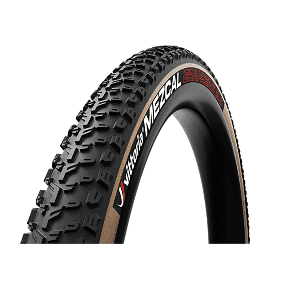 VITTORIA MEZCAL XC RACE 29x2.25 4C Graphene 2.0 Tubeless Ready Miękka opona czarna/beżowa