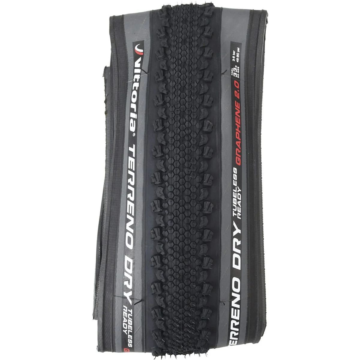 VITTORIA TERRENO DRY CX ENDURANCE Graphene G2.0 700x33c Opona bezdętkowa szara