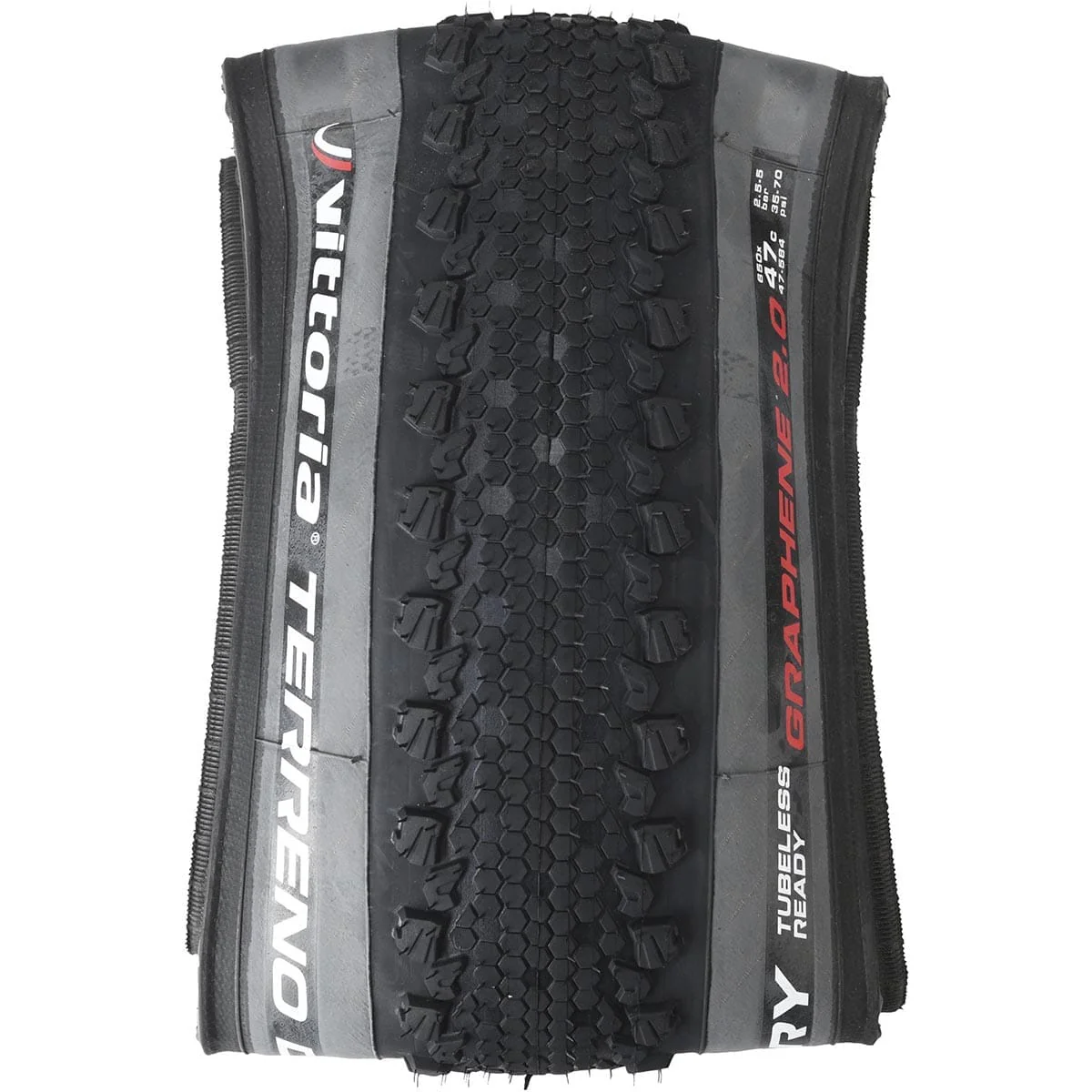 VITTORIA TERRENO DRY GRAVEL ENDURANCE Graphene G2.0 650x47c Opona bezdętkowa Szara