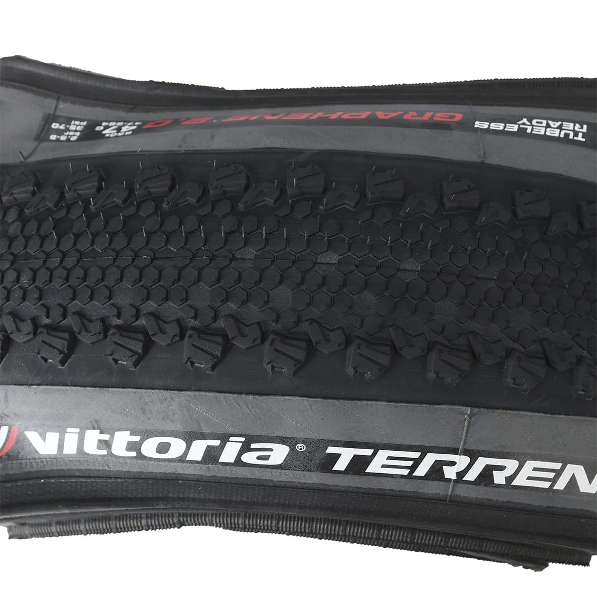 VITTORIA TERRENO DRY GRAVEL ENDURANCE Graphene G2.0 650x47c Opona bezdętkowa Szara - Image 2