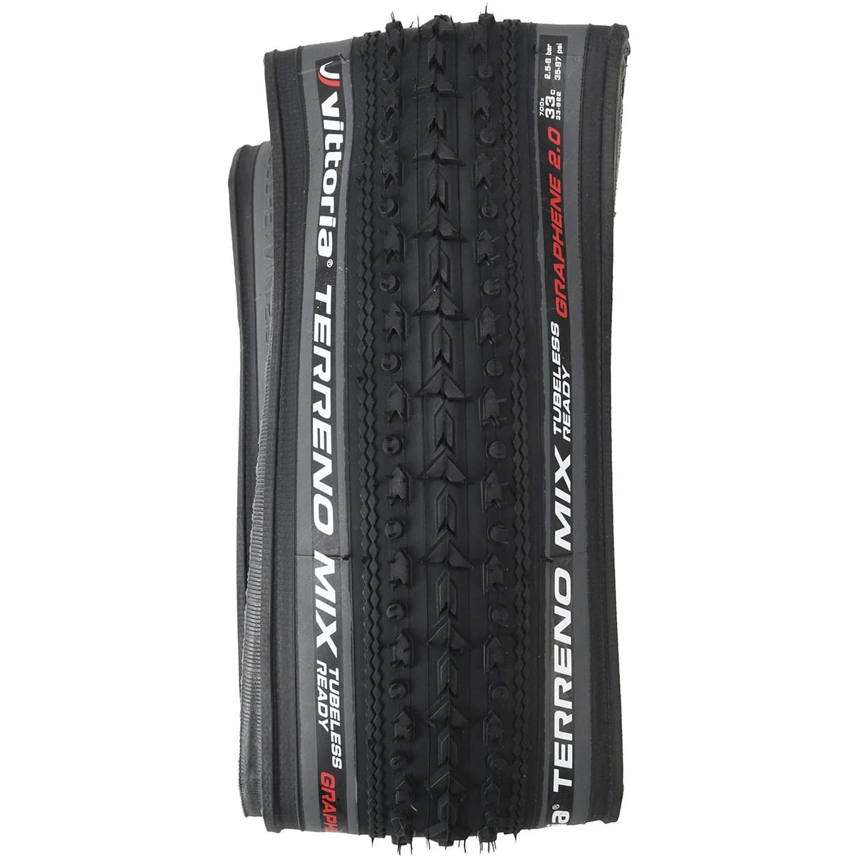VITTORIA TERRENO MIX GRAVEL ENDURANCE Graphene G2.0 700x33c Opona bezdętkowa szara