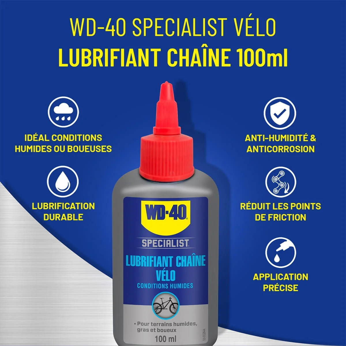 WD-40 SPECIALIST Smar do łańcuchów na mokre warunki (100 ml) - Image 3