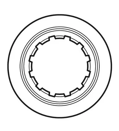 Wewnętrzna nakrętka zabezpieczająca SHIMANO SM-RT81 - Image 2