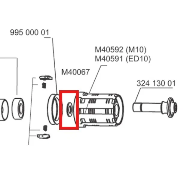 Wewnętrzny element dystansowy MAVIC do korpusu wolnego koła FTS-L/FTS-X