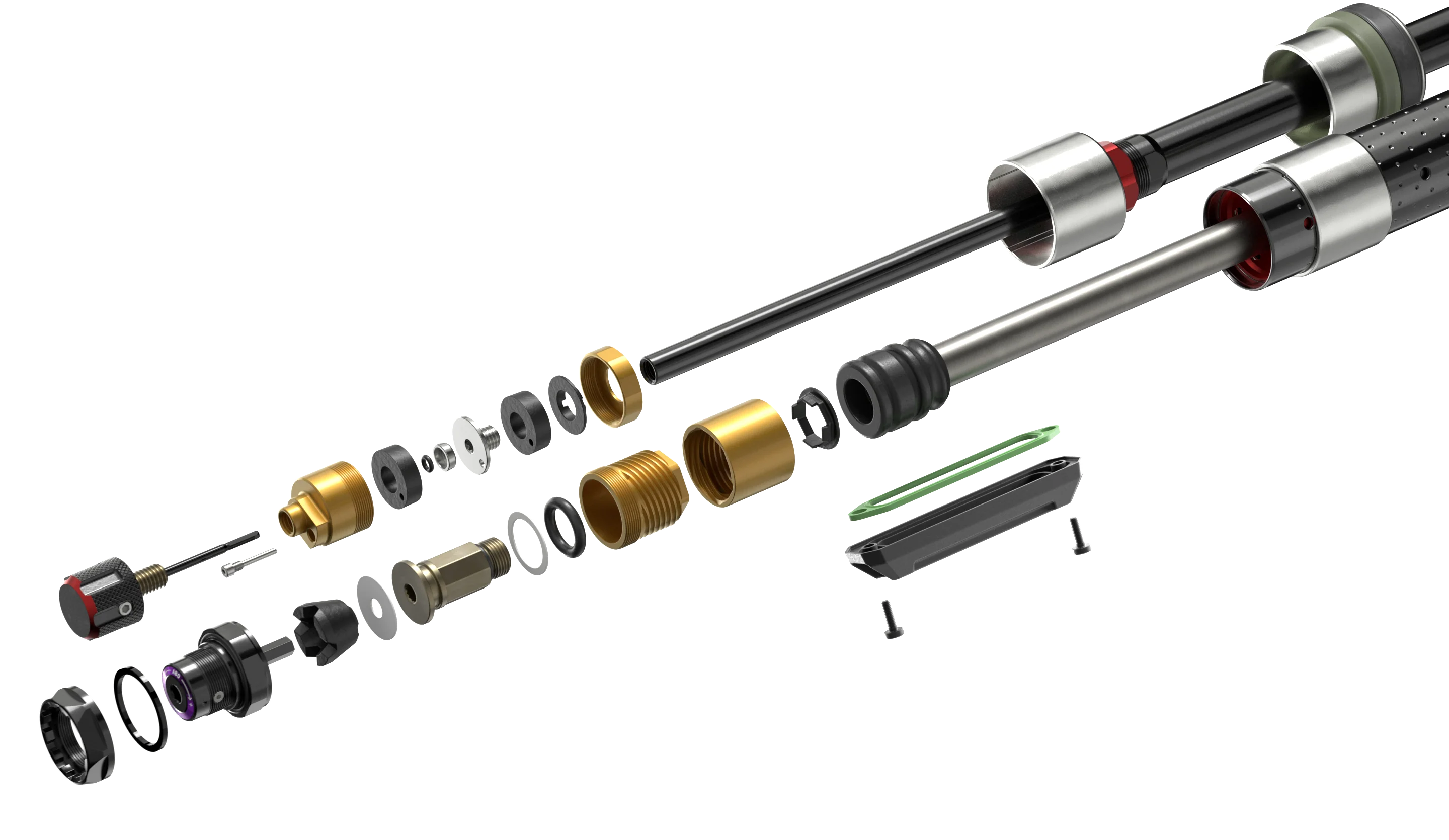 ROCKSHOX LYRIK ULTIMATE CHARGER 3.2 RC2 27,5" LINEAR XL Tapered Fork Axle 15x110mm Boost Red - Image 9
