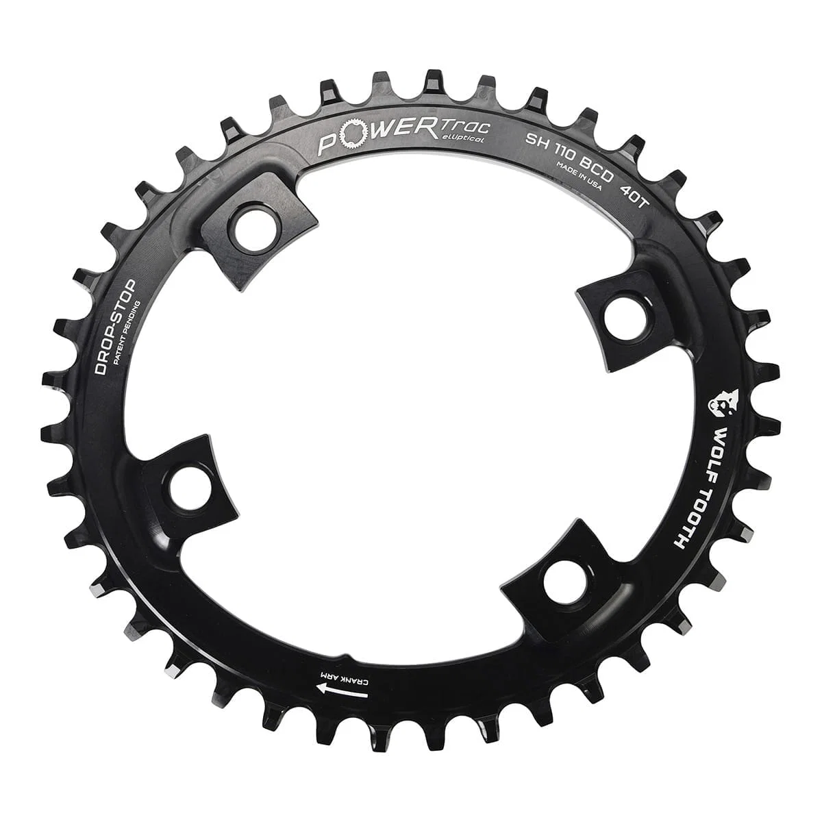 WOLF TOOTH 11V Oval Mono Chainring Shimano Dura-Ace 9100/Ultegra 8000/105 R7000 110mm - Image 2