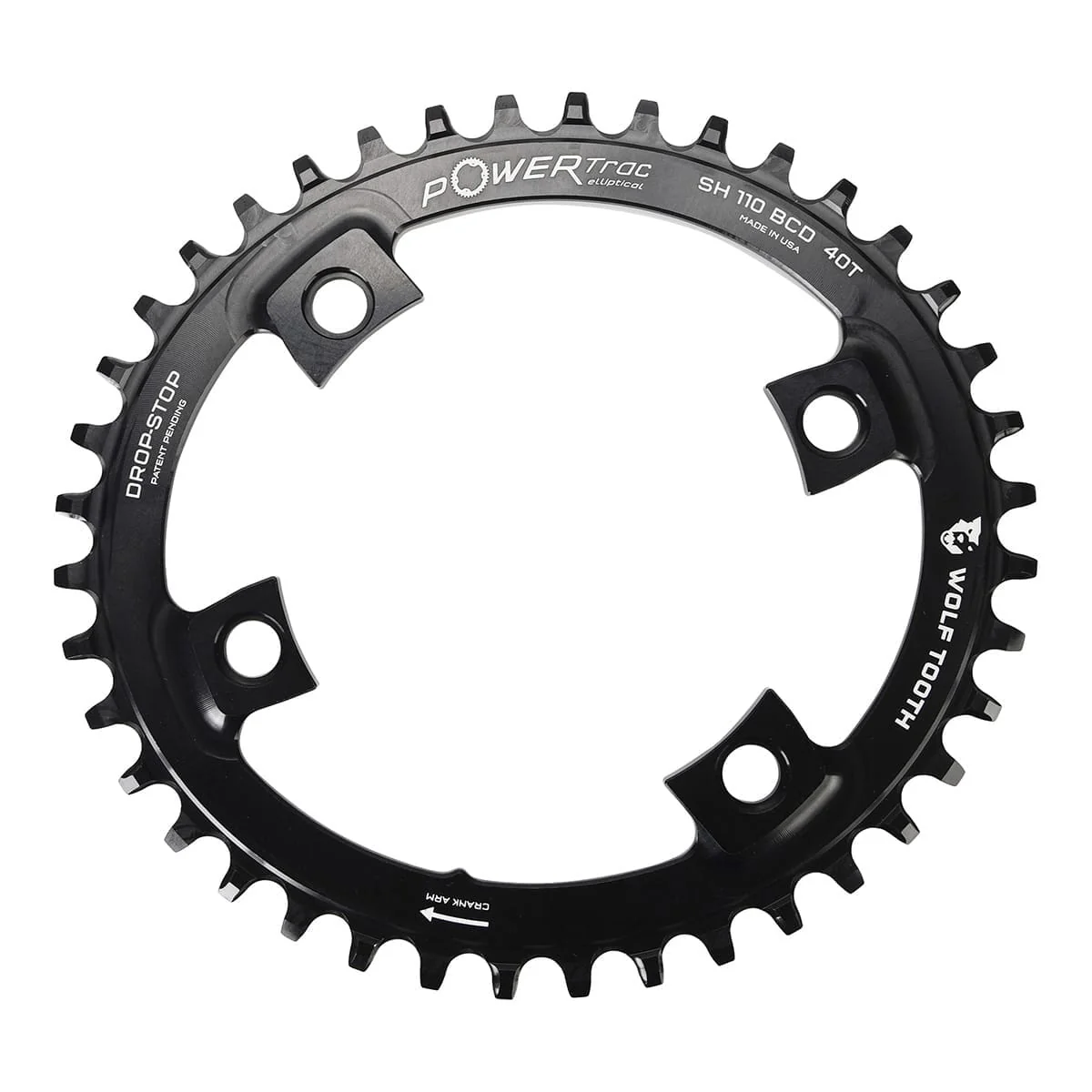 WOLF TOOTH 11V Oval Mono Chainring Shimano Dura-Ace 9100/Ultegra 8000/105 R7000 110mm - Image 3