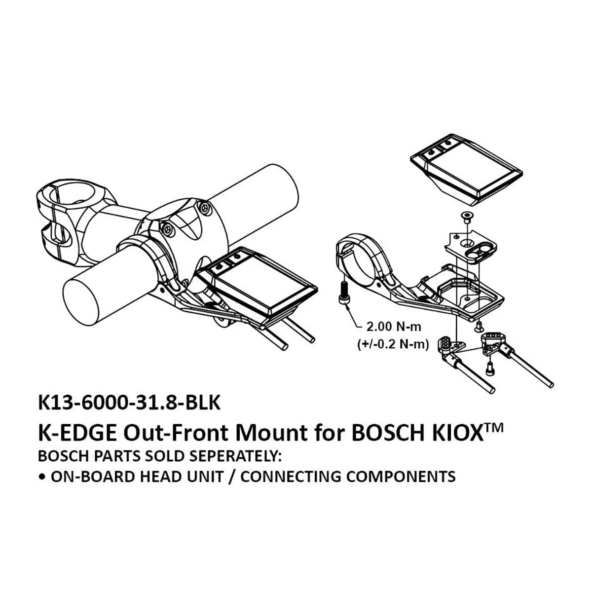 Stojak do roweru elektrycznego BOSCH K-EDGE czarny - Image 6