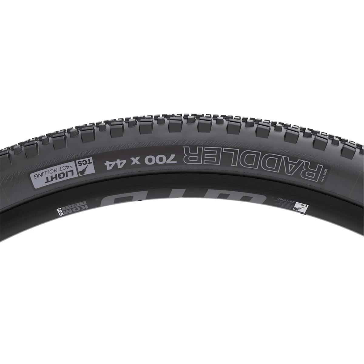 WTB RADDLER TCS LIGHT FAST ROLLING DUAL DNA SG2 700x44c Opona bezdętkowa wzmocniona czarna - Image 2
