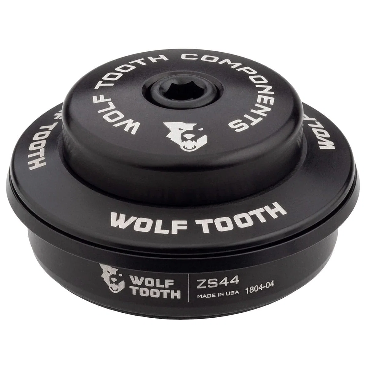 Wysoka miseczka do półzintegrowanego zestawu słuchawkowego Wolf Tooth PREMIUM 1"1/8 ZS44 Stack 6 mm czarna