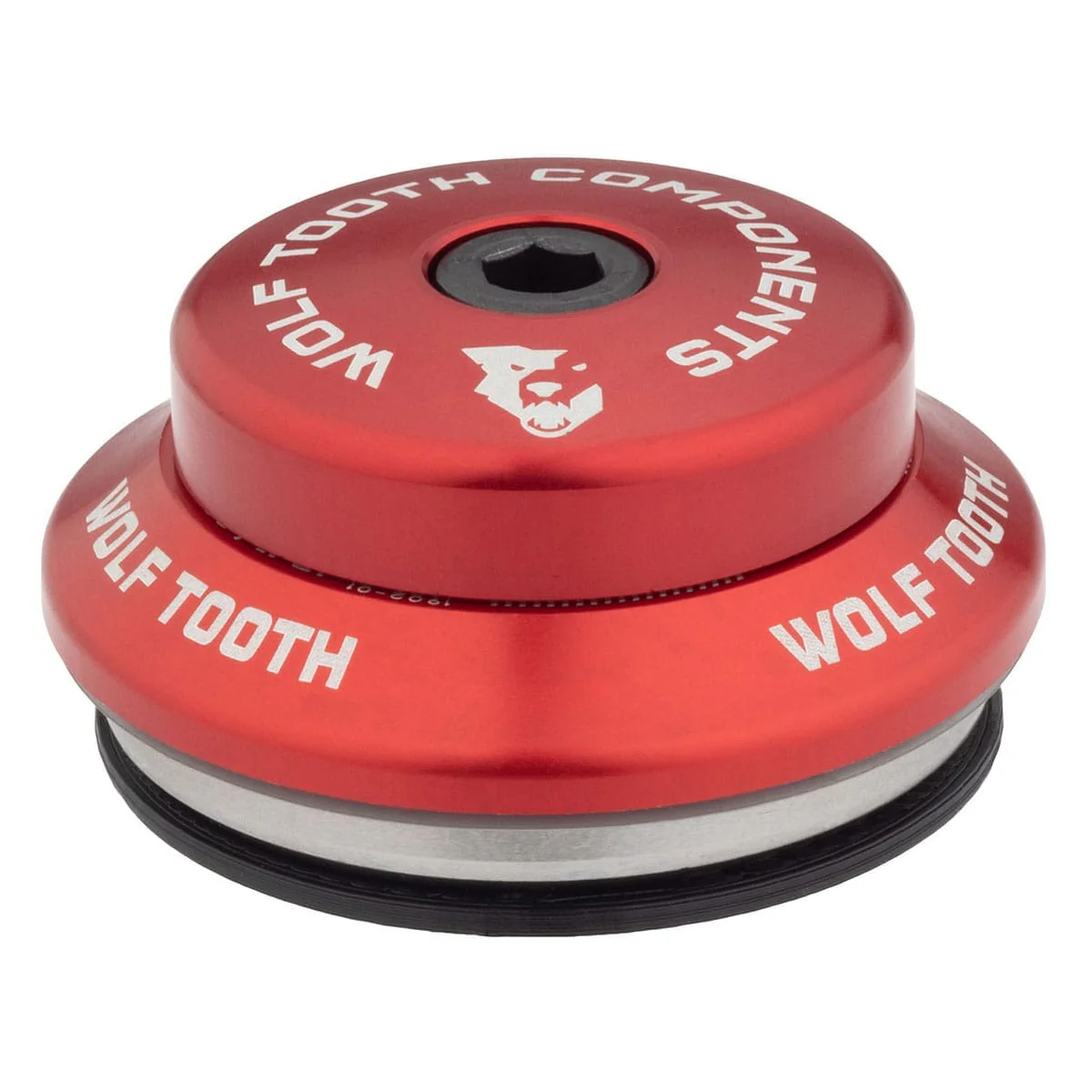 Wysoki kielich do zintegrowanego zestawu słuchawkowego WOLF TOOTH PREMIUM 1"1/8 IS42 Stack 7mm Czerwony